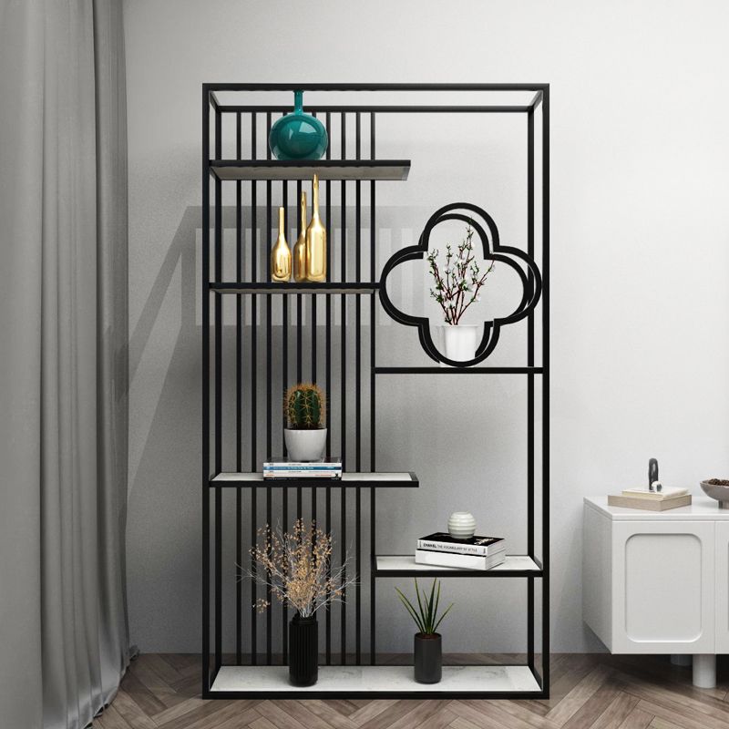 71"H Bookshelf Glam Style Open Back Bookcase for Home Office Study Room Clearhalo 'Bookcases' 'furn' 'furn_bookcases' 'Furniture' 'furniture_bookcases' 'kitchen' 'kitchen_bookcases' 'Living Room Furniture' 'Office Furniture' 1200x1200_b2e2f8a1-536a-4061-bd89-43707d73a1c6