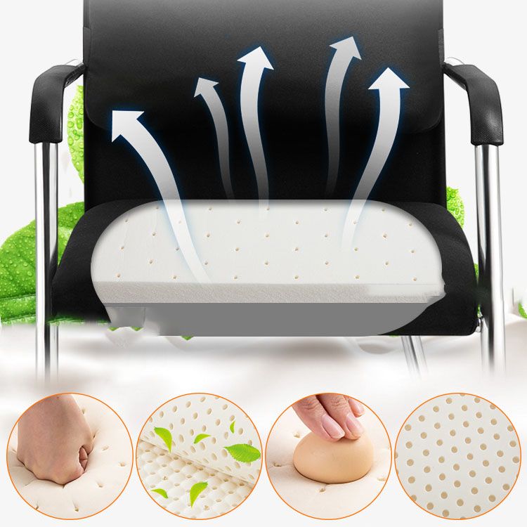 Moderne ergonomische computerstoel Chrome Frame Bure stoel met metalen basis