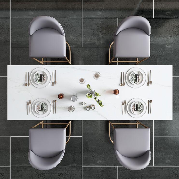 Glam Rectangle Bar Table Set 1/5 Pcs Faux Marble Bar Table Set Clearhalo 'Bar Furniture' 'furn' 'furn_home_bar_bar_sets' 'Furniture' 'Home Bars & Bar Sets' 'home_bar_bar_sets' 'Kitchen & Dining Furniture' 1200x1200_b2e3beaf-c65c-4884-bca7-19dbb6311073