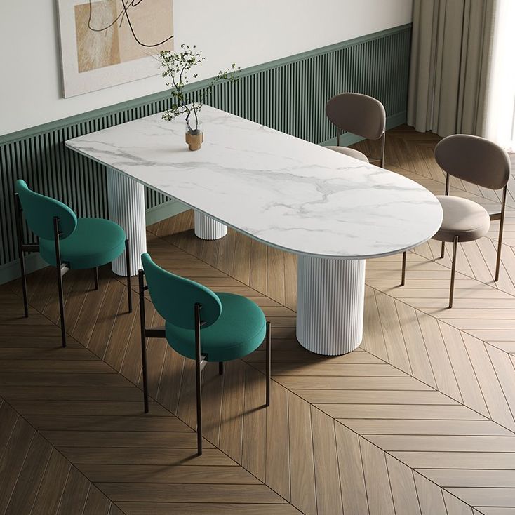家のための現代的な3フィートのダイニングテーブルストーンダイニングルーム家具