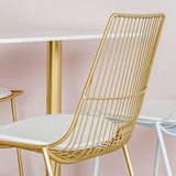 Glam Style Dining Chair Metal Windsor Back Dining Side Chair for Dining Room Clearhalo 'Dining Chairs' 'Dining Tables & Seating' 'dining_chair' 'furn' 'furn_dining_chair' 'Furniture' 'furniture_dining_chair' 'Kitchen & Dining Furniture' 1200x1200_b2e4fea9-bf87-4853-bf22-75c4a7f69765