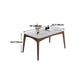 Rectangle 4 Legs Table Mid-Century Modern White Top Fixed Table Clearhalo ' dining_table' 'Dining Tables & Seating' 'Dining Tables' 'furn' 'furn_dining_table' 'Furniture' 'furniture_dining_table' 'Kitchen & Dining Furniture' 'kitchen&dining_furn' 'kitchen' 'kitchen_dining_table' 1200x1200_b2e6380f-9e9b-4e37-95f1-ef23f4cc14da
