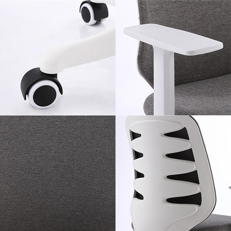 Contemporary Mid-Back Office Chair Gray Conference Fabric Swivel Chair Clearhalo 'furn' 'furn_office_chair' 'Furniture' 'Office Chairs' 'Office Furniture' 'office_chair' 1200x1200_b2e72fd9-b632-4ffc-83b3-b87164ed5017