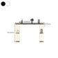 Gold Metal Pub Table Stone Top Industrial Bar Table with Storages Clearhalo 'Bar Furniture' 'Bar Tables' 'bar_tables' 'furn' 'furn_bar_tables' 'Furniture' 'Kitchen & Dining Furniture' 1200x1200_b2e79c4a-58be-49eb-aa3a-b58e2d5c65df