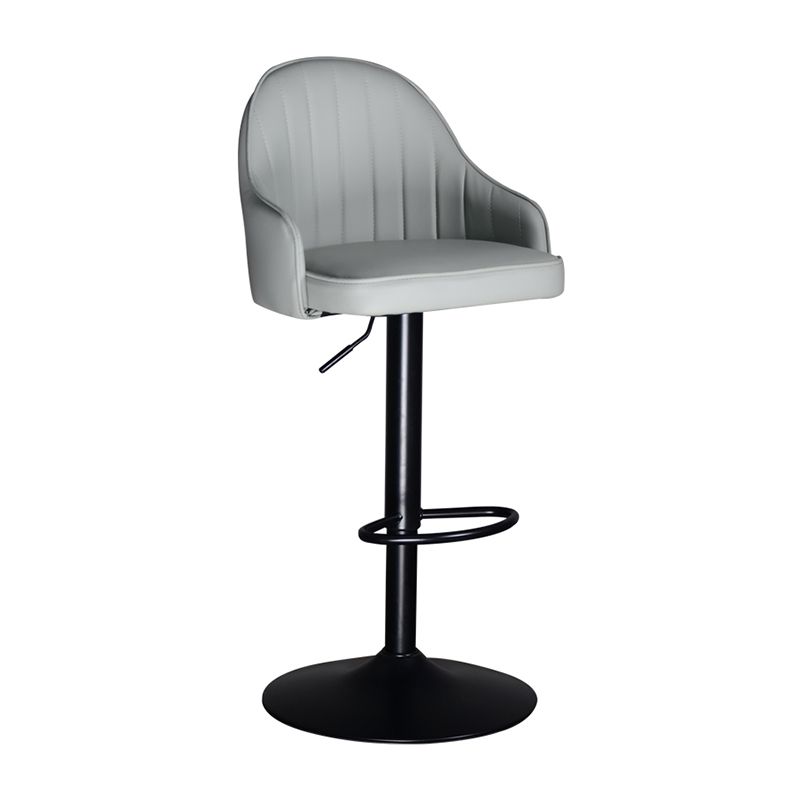 Nordic Metal Swivel Adjustable Barstool Indoor Tall Stool with Upholstered Clearhalo 'Bar Furniture' 'Bar Stools' 'bar_stools' 'furn' 'furn_bar_stools' 'furniture_bar_stools' 'Kitchen & Dining Furniture' 'kitchen&dining_furn' 'kitchen' 'kitchen_furn' Furniture' 1200x1200_b2ea2068-d125-40a0-aded-456a3edd26f1