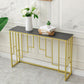 Console in pietra glam tavolo da 12 "w -rettangolo di accento per la sala