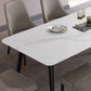 Industrial Style White Sintered Stone Dining Table 4 Legs Base Rectangle Table for Home Clearhalo ' dining_table' 'Dining Tables & Seating' 'Dining Tables' 'furn' 'furn_dining_table' 'Furniture' 'furniture_dining_table' 'Kitchen & Dining Furniture' 'kitchen&dining_furn' 'kitchen' 'kitchen_dining_table' 1200x1200_b2ebac5f-8fbc-4e7b-b43c-96e705c8d264