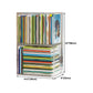 Modern Style Bookshelf Stackable Plastic Bookcase for Home Office