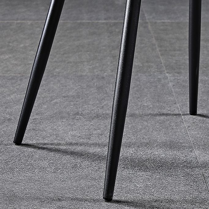 Industrial Metal Dining Side Chair Dining Room Wingback Armless Side Chair Clearhalo ' kitchen&dining_furn' 'Dining Chairs' 'Dining Tables & Seating' 'dining_chair' 'furn' 'furn_dining_chair' 'Furniture' 'furniture_dining_chair' 'Kitchen & Dining Furniture' 'kitchen' 1200x1200_b2ecef0c-da67-4cb9-aaac-fbafd67a5b6a