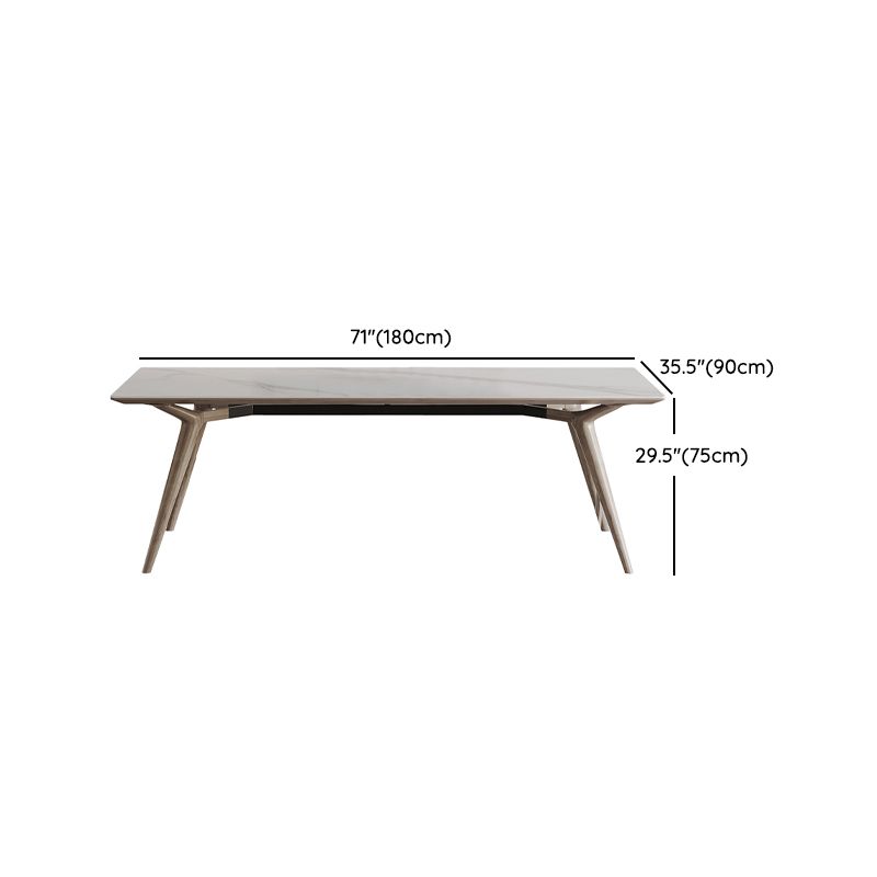 Sintered Stone Dining Set 1/2/5 Pcs Solid Wood Frame Dining Table and Chairs Clearhalo 'Dining Room Sets' 'Dining Tables & Seating' 'dining_room_set' 'furn' 'furn_dining_room_set' 'Furniture' 'Kitchen & Dining Furniture' 1200x1200_b2ed4cb7-32b4-4d2b-a64a-0ad337cb4210