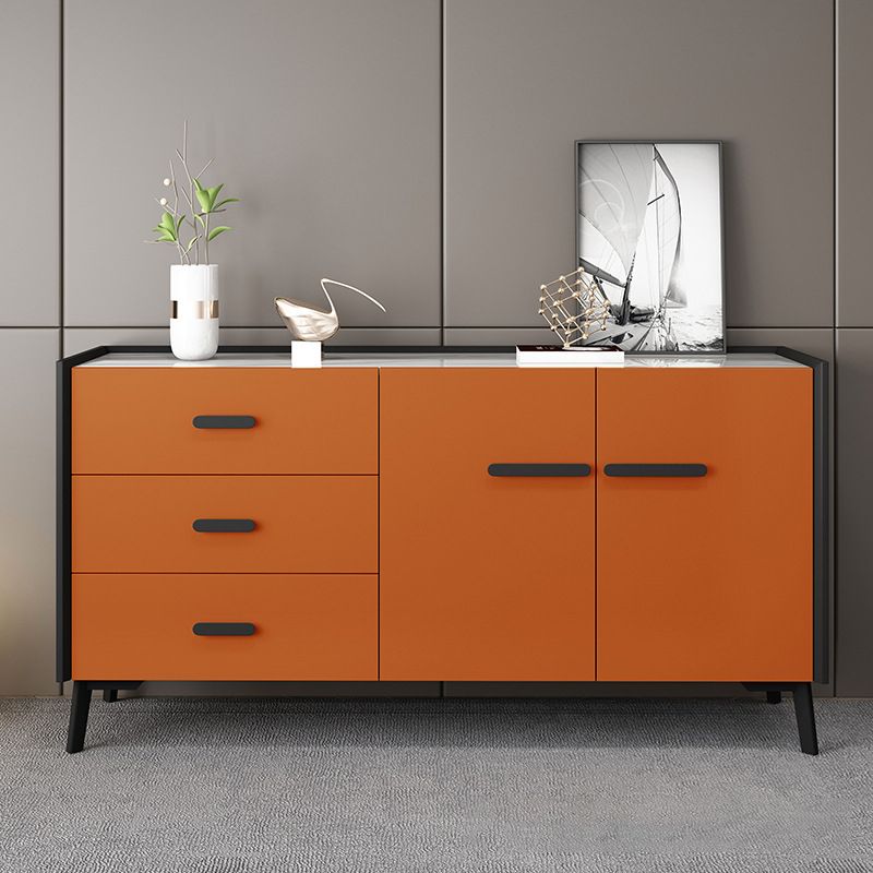 Sideboard topboard in pietra moderna Tabella 3-Drawer Sideboard per casa