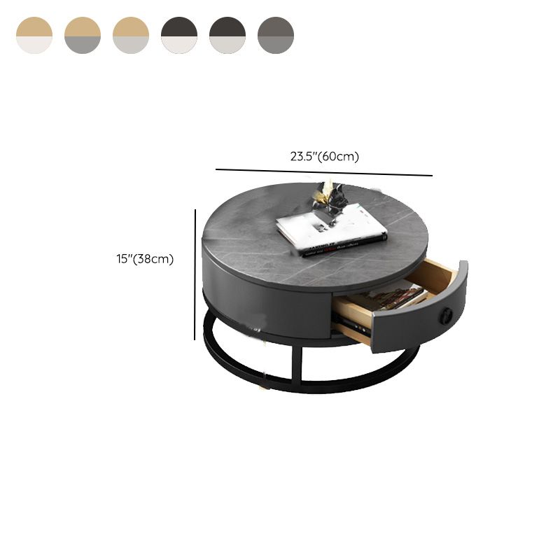 Frame Coffee Table Modern Slate Cocktail Table with Storage Drawers Clearhalo 'Coffee & Accent Tables' 'Coffee Tables' 'coffee_tables' 'furn' 'furn_coffee_tables' 'Furniture' 'Living Room Furniture' 1200x1200_b2f0d12a-08ac-4597-a625-a4b48c2efca1