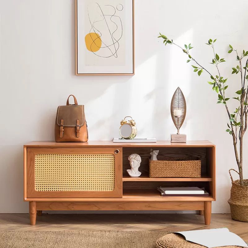Mobile TV in legno massello Console TV scandinava per soggiorno
