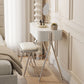 Mirrored Engineered Wood Makeup Dressing Table with Padded Stool
