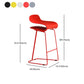Nordic Stainless Steel Simple Barstool Low Back Indoor Tall Stool with Plastic Seat Clearhalo 'Bar Furniture' 'Bar Stools' 'bar_stools' 'furn' 'furn_bar_stools' 'Furniture' 'furniture_bar_stools' 'Kitchen & Dining Furniture' 1200x1200_b2f4810a-71c4-442d-92e8-dd176a6251ed