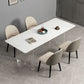 Modern Rectangle Acrylic Dining Table Set 1/2/5 Pieces Dining Set for Home Use