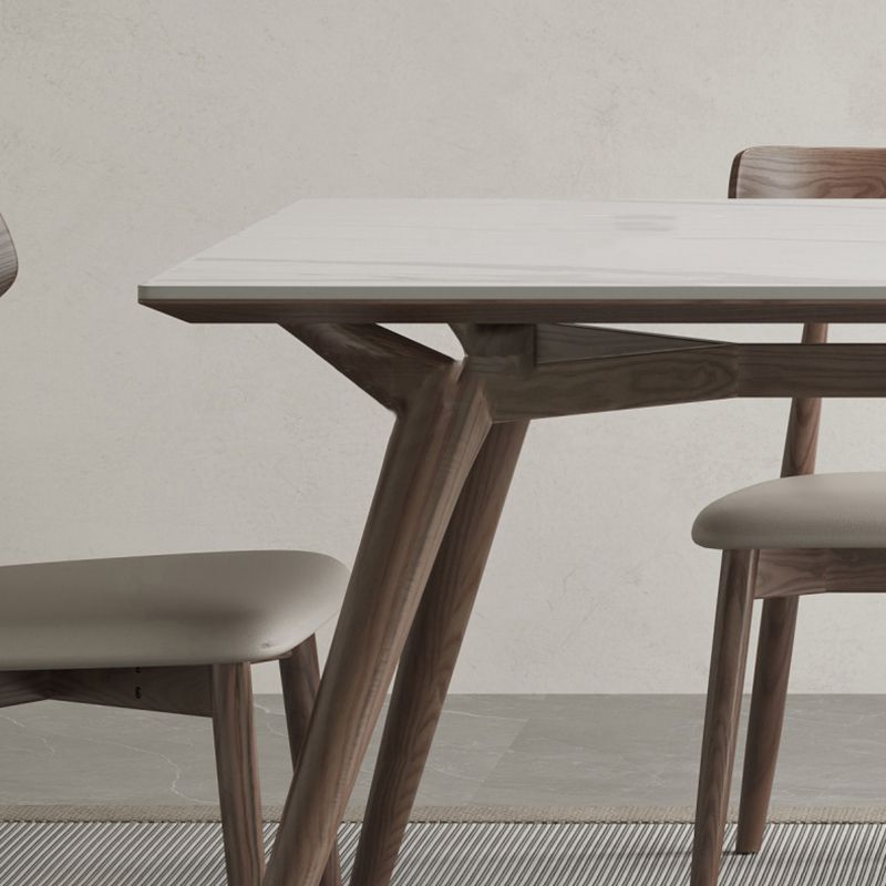 Modernas 1/4/5/7 Piezas Sillas de comedor de comedor Muebles de rectángulo de piedra para casa