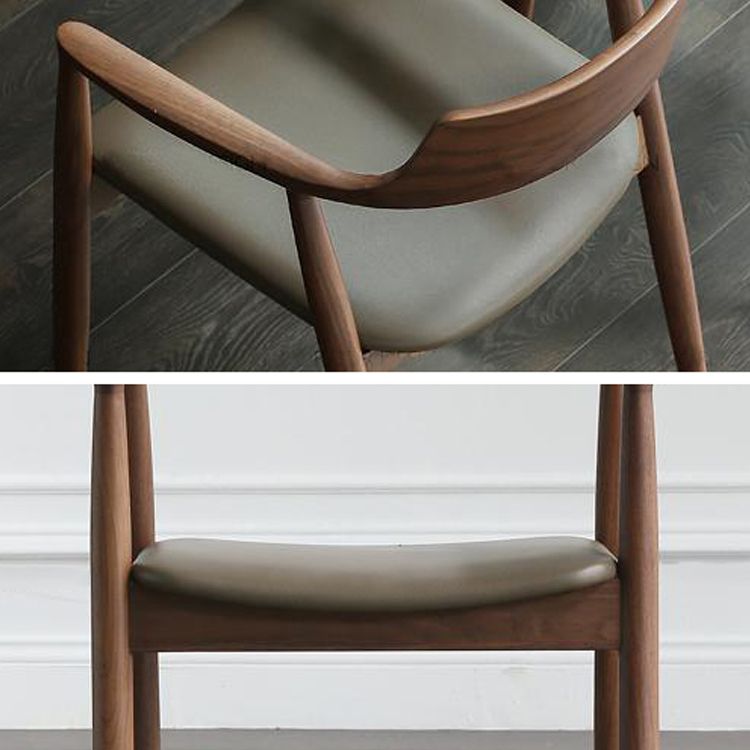 Contemporary Dining Chair 20'' Wide Open Arm Chair with 4 Wood Legs for Home Clearhalo ' kitchen&dining_furn' 'Dining Chairs' 'Dining Tables & Seating' 'dining_chair' 'furn' 'furn_dining_chair' 'Furniture' 'furniture_dining_chair' 'Kitchen & Dining Furniture' 'kitchen' 1200x1200_b2f702fd-11d6-4acb-a848-2969815c0e9a