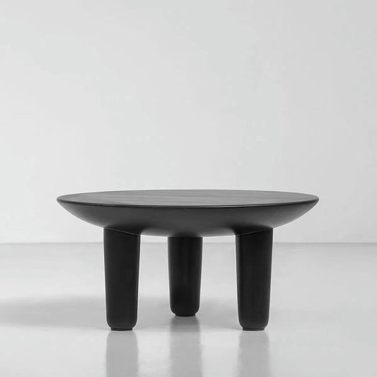 Black Finish Wood 3 Legs Cocktail Table 2-Piece Round Coffee Table Set Clearhalo 'Coffee & Accent Tables' 'Coffee Tables' 'coffee_tables' 'furn' 'furn_coffee_tables' 'Furniture' 'Living Room Furniture' 1200x1200_b2f75f50-0c06-4bf0-8a25-1bce53a94014