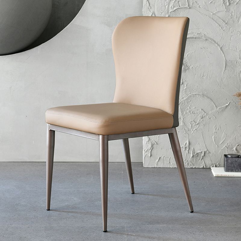 Nordic Style Upholstered Dining Chair Wingback Parsons Chair for Home Use Clearhalo ' kitchen&dining_furn' 'Dining Chairs' 'Dining Tables & Seating' 'dining_chair' 'Furniture' 'furniture_dining_chair' 'Kitchen & Dining Furniture' 'kitchen' 1200x1200_b2f7ae05-e287-43fb-a4d5-c4751a02b451