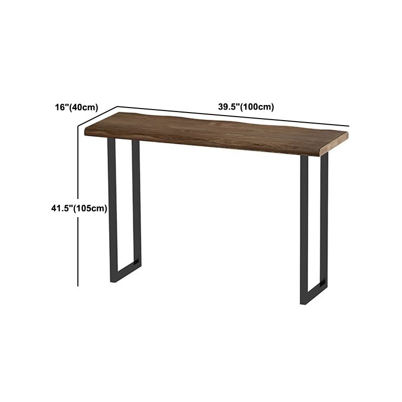 Industriel 1/3 pièces Table de barre de barre Rectangle Table de comptoir en bois de pin avec tabourets hauts
