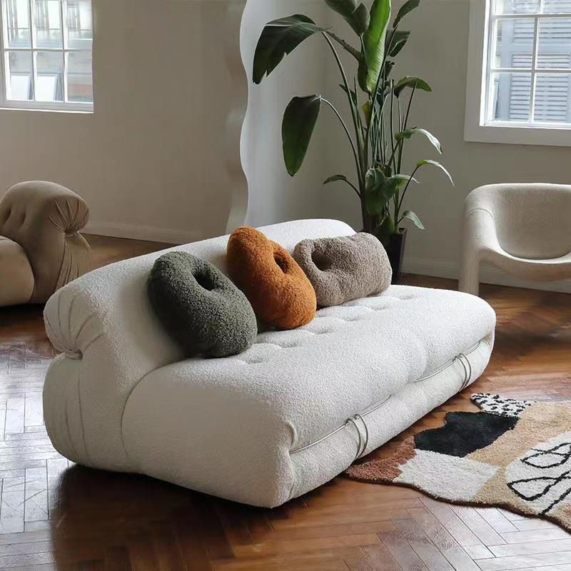 Divano standard di divano a bracciale senza armi contemporaneo per soggiorno