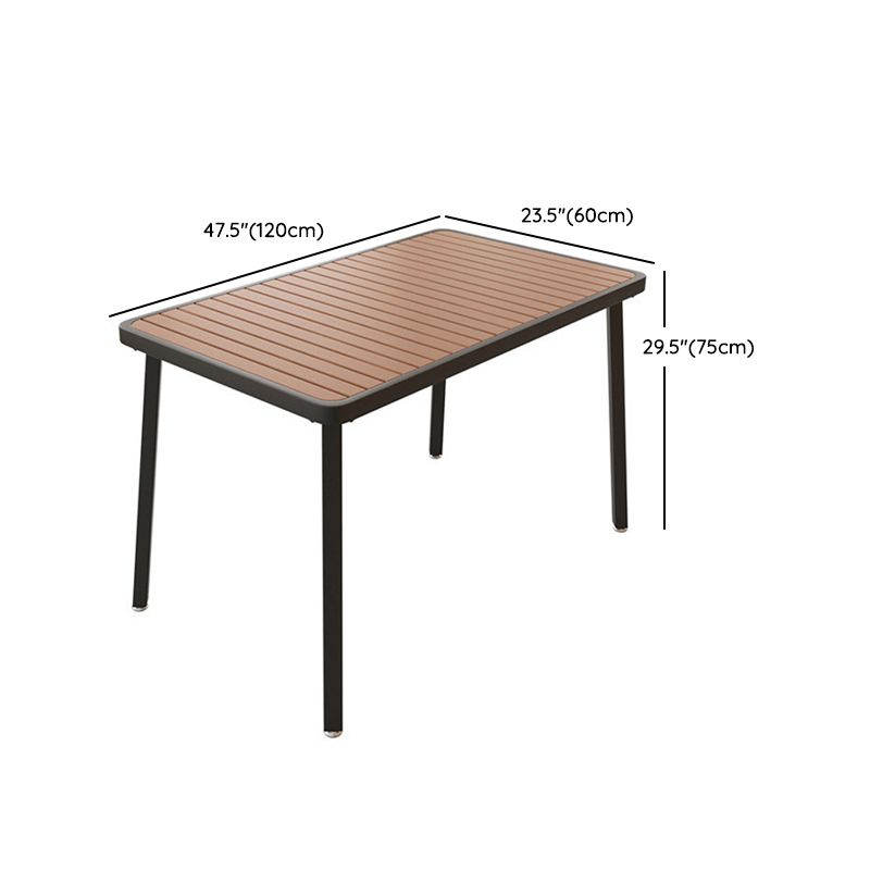 Juego de mesa rectángulo de estilo contemporáneo 1/2/3/5/7 Piezas de comedor para cocina