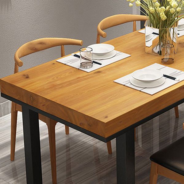 Set da pranzo industriale con finitura in legno leggero 1/2/5 pezzi set di dinette in legno di pino