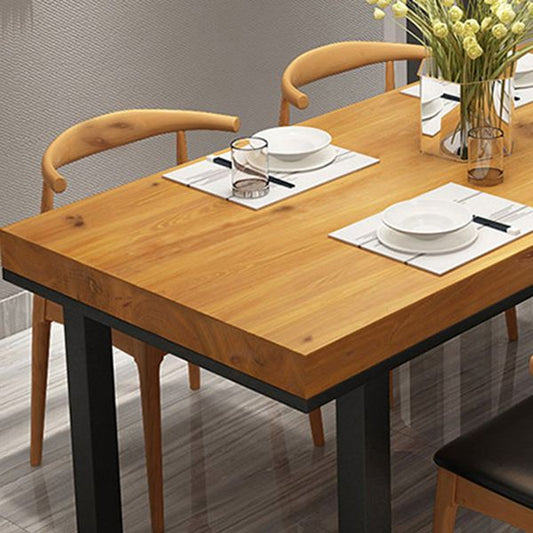 Set da pranzo industriale con finitura in legno leggero 1/2/5 pezzi set di dinette in legno di pino