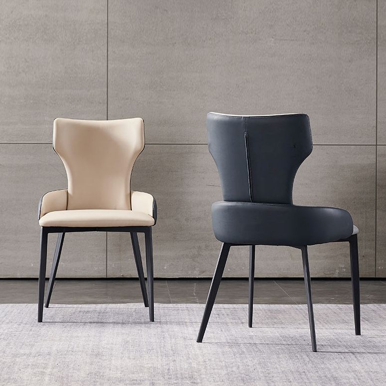 Hedendaagse stijl metalen stoelen armstoelen voor keuken met metalen benen