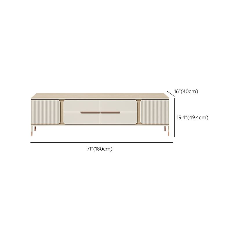 Glam TV Media Console Wooden TV Stand Console with 4 Drawers Clearhalo 'furn' 'furn_tv_stands_entertainment_centers' 'Furniture' 'Living Room Furniture' 'TV Stands & Entertainment Centers' 'TV Stands & Media Storage Furniture' 'tv_stands_entertainment_centers' 1200x1200_b3009954-cf00-48ad-a2ef-e26ff3e3377e