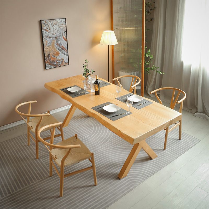 Ensemble de salle à manger moderne 1/2/5 pièces, table et chaises en bois massif