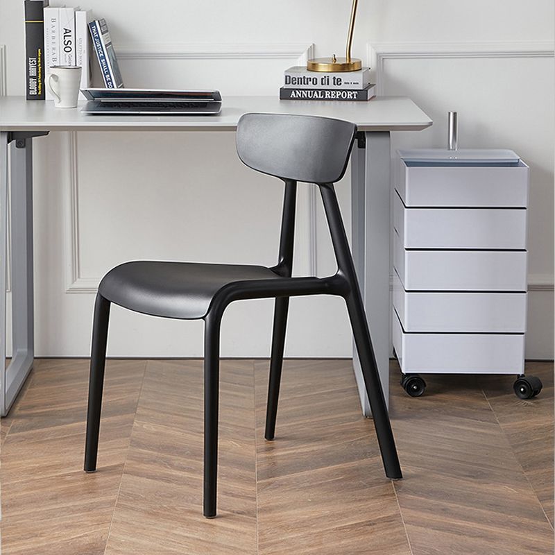 Kitchen Plastic Side Chair Modern Style Open Back Armless Chair Set Clearhalo 'Dining Chairs' 'Dining Tables & Seating' 'dining_chair' 'furn' 'furn_dining_chair' 'Furniture' 'Kitchen & Dining Furniture' 1200x1200_b304a1ce-3290-43d1-adbf-bfb4cbb4cff9
