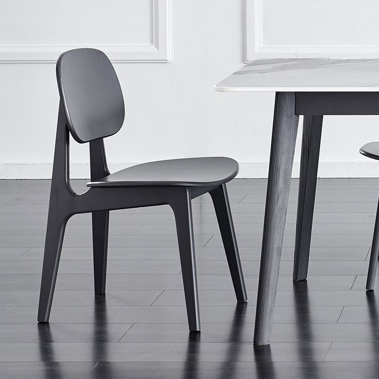 Contemporary Kitchen Dining Chair Open Back Dining Side Chair with Wooden Legs Clearhalo ' kitchen&dining_furn' 'Dining Chairs' 'Dining Tables & Seating' 'dining_chair' 'furn' 'furn_dining_chair' 'Furniture' 'furniture_dining_chair' 'Kitchen & Dining Furniture' 'kitchen' 1200x1200_b305b1a4-52c7-4903-b62b-3c507ac6aa73