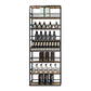 Metal Floor Bottle Wine Rack Contemporary Black Wine Holder Rack Clearhalo 'furn' 'furn_wine_racks' 'Furniture' 'Kitchen & Dining Furniture' 'Wine Racks' 'wine_racks' 1200x1200_b3065fed-4a1d-4e1b-af89-0bcfa2d7e540