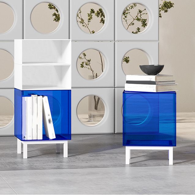 Closed Back Bookcase Contemporary Style Bookshelf in Acrylic for Home Office Clearhalo 'Bookcases' 'furn' 'furn_bookcases' 'Furniture' 'furniture_bookcases' 'kitchen' 'kitchen_bookcases' 'Living Room Furniture' 'Office Furniture' 1200x1200_b3072142-da2b-4161-a04d-78e8a0840fcf