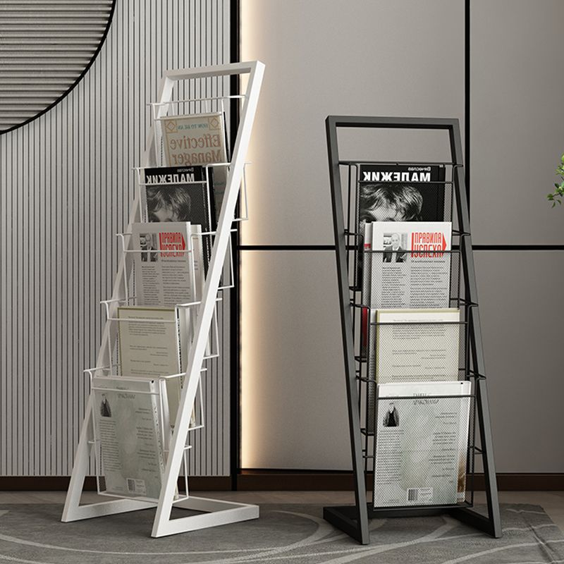 Industrial Ladder Bookcase Metal Vertical Shelf Bookcase for Home Office Clearhalo 'Bookcases' 'furn' 'furn_bookcases' 'Furniture' 'furniture_bookcases' 'kitchen' 'kitchen_bookcases' 'Living Room Furniture' 'Office Furniture' 1200x1200_b308cd45-b72c-47d7-93cc-2bc6486493dc