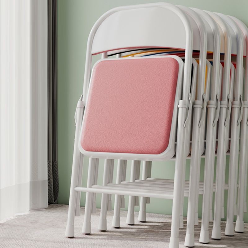 Sedia reclinabile interno in metallo contemporaneo di colore solido con gambe