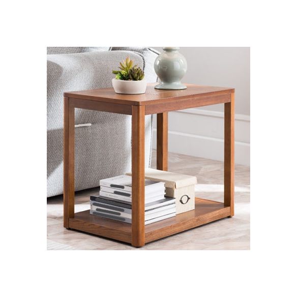 Ashwood Double Tier End Table Contemporary Rectangular Side Table for Living Room Clearhalo 'Coffee & Accent Tables' 'End & Side Tables' 'end_side_table' 'end_side_tables' 'furn' 'furn_end_side_tables' 'Furniture' 'furniture_end_side_table' 'Living Room Furniture' 1200x1200_b3094a4a-2b87-4952-b1d4-fa0f3e0c5dd7