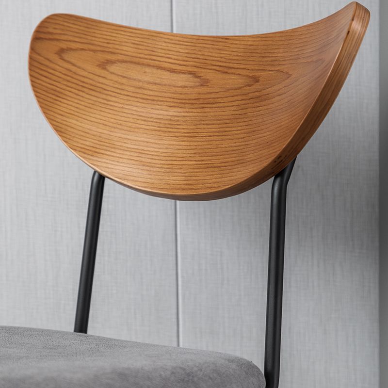 Sedia da ufficio a armi fisse moderne nessuna sedia da scivolo ergonomica angosciante