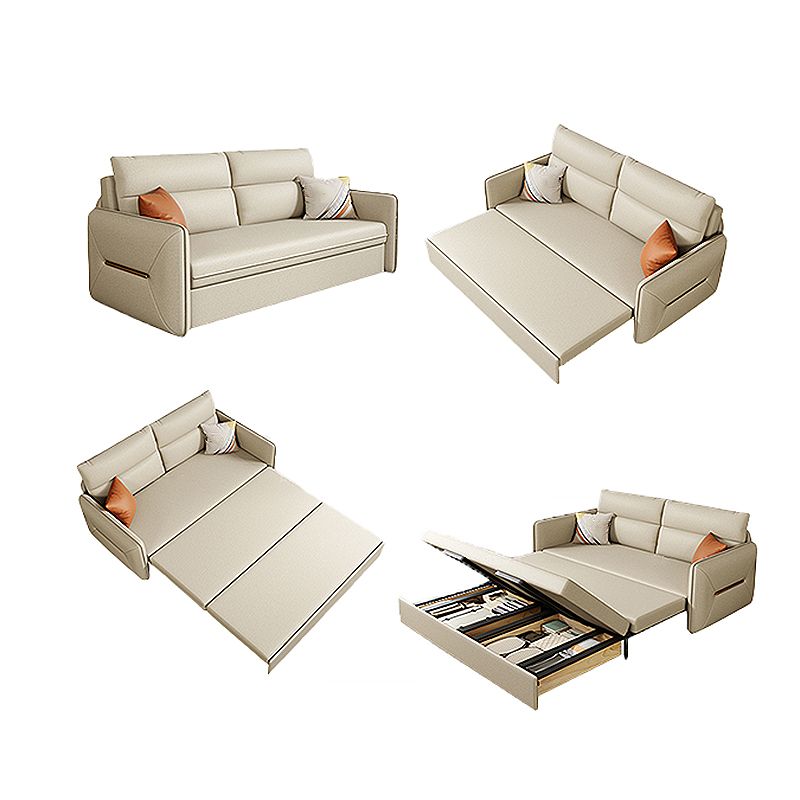 フェイクレザーステイン耐性ソファベッドコンテンポラリーベッドソファソファ