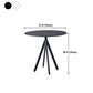 Round Dining Table Stone Top Dining Table in Black and White Clearhalo 'Dining Tables & Seating' 'Dining Tables' 'dining_table' 'furn' 'furn_dining_table' 'Furniture' 'Kitchen & Dining Furniture' 1200x1200_b30cf64c-aef8-45f1-bbc4-b57f97e57b53