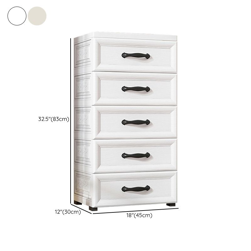Armoire de garde-robe contemporaine avec tiroir en plastique armoire non conservateur