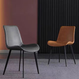 Modern PU Leather Dining Chair Solid Back Matte Finish Chair for Kitchen Clearhalo ' kitchen&dining_furn' 'Dining Chairs' 'Dining Tables & Seating' 'dining_chair' 'Furniture' 'furniture_dining_chair' 'Kitchen & Dining Furniture' 'kitchen' 1200x1200_b30e9dcd-98ad-4fcf-b57b-89382d8d0a88