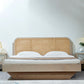 Rattan Bed in Light Brone Oak Tropical Rattan Style with Headboard