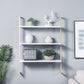Industrial Wall Unit Bookshelf Metal Frame Solid Wood Shelf Bookshelf Clearhalo 'Bookcases' 'Furniture' 'furniture_bookcases' 'kitchen' 'kitchen_bookcases' 'Living Room Furniture' 'Office Furniture' 1200x1200_b310b27c-0128-4665-a781-4595a2466a7e