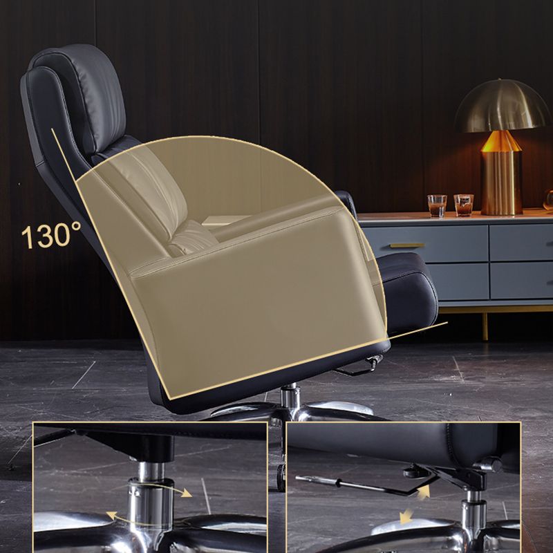 Contemporary PU Computer Chair Office Star Leather Executive Chair Clearhalo 'furn' 'furn_office_chair' 'Furniture' 'Office Chairs' 'Office Furniture' 'office_chair' 1200x1200_b311a0b6-2f87-4a29-bac6-9a1723646329