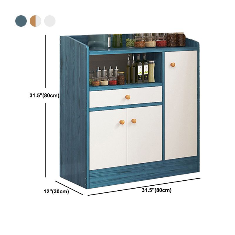 Armoire latérale moderne rectangle armoire de rangement en bois avec tiroir