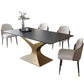 Traditional Luxury Dining Table Rectangle Stone Dining Table for Dining Room