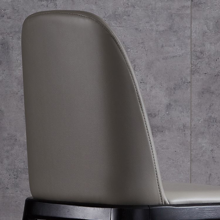 Industrial Home Leather Side Chair Matte Finish Parsons Dining Chair (Set of 2) Clearhalo ' kitchen&dining_furn' 'Dining Chairs' 'Dining Tables & Seating' 'dining_chair' 'furn' 'furn_dining_chair' 'Furniture' 'furniture_dining_chair' 'Kitchen & Dining Furniture' 'kitchen' 1200x1200_b313cab2-301b-41bf-aa65-fbcd074d25ee